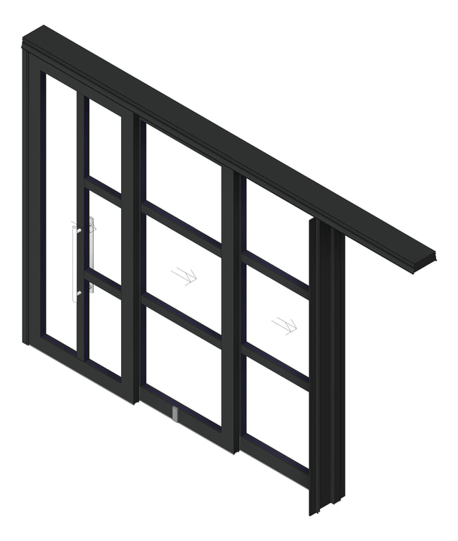 Image of Door Sliding LotusDoors Chorus Triple Cavity