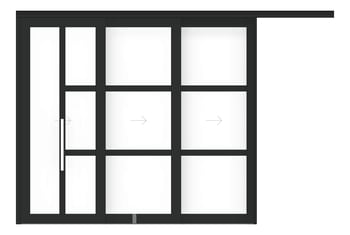 Front Image of Door Sliding LotusDoors Chorus Triple Cavity