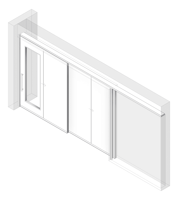 Navigate to Door Sliding LotusDoors Dual Cavity