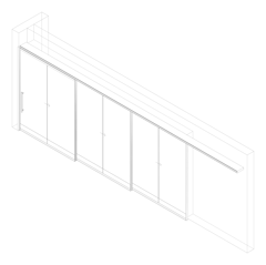 3D Documentation Image of Door Sliding LotusDoors Triple