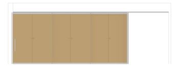 Front Image of Door Sliding LotusDoors Triple Cavity