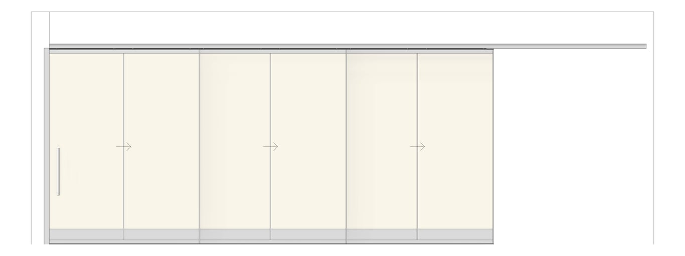 Front Image of Door Sliding LotusDoors Triple