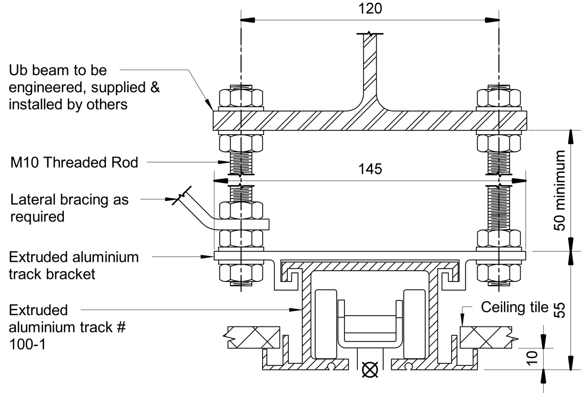 Navigate to OPR - Bracket Steel Fix Detail - 100-1 Track