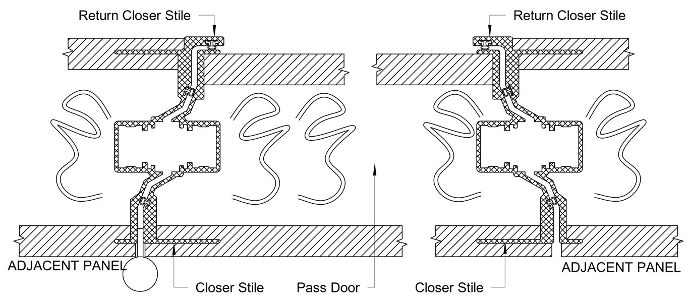 Navigate to OPR - Typical Detail - Overlay Panel Pass Door Joint