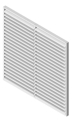 3D Shaded Image of Screen Batten Louvreclad VulcanSeries 137x45 Horizontal