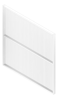 3D Documentation Image of SolarShading Elliptical Louvreclad BremerSeries Vertical