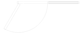 Plan Image of Door LouvredSwing Louvreclad HudsonSeries 100 Horizontal