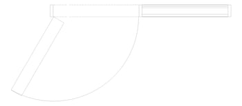 Plan Image of Door LouvredSwing Louvreclad HudsonSeries 200 Horizontal