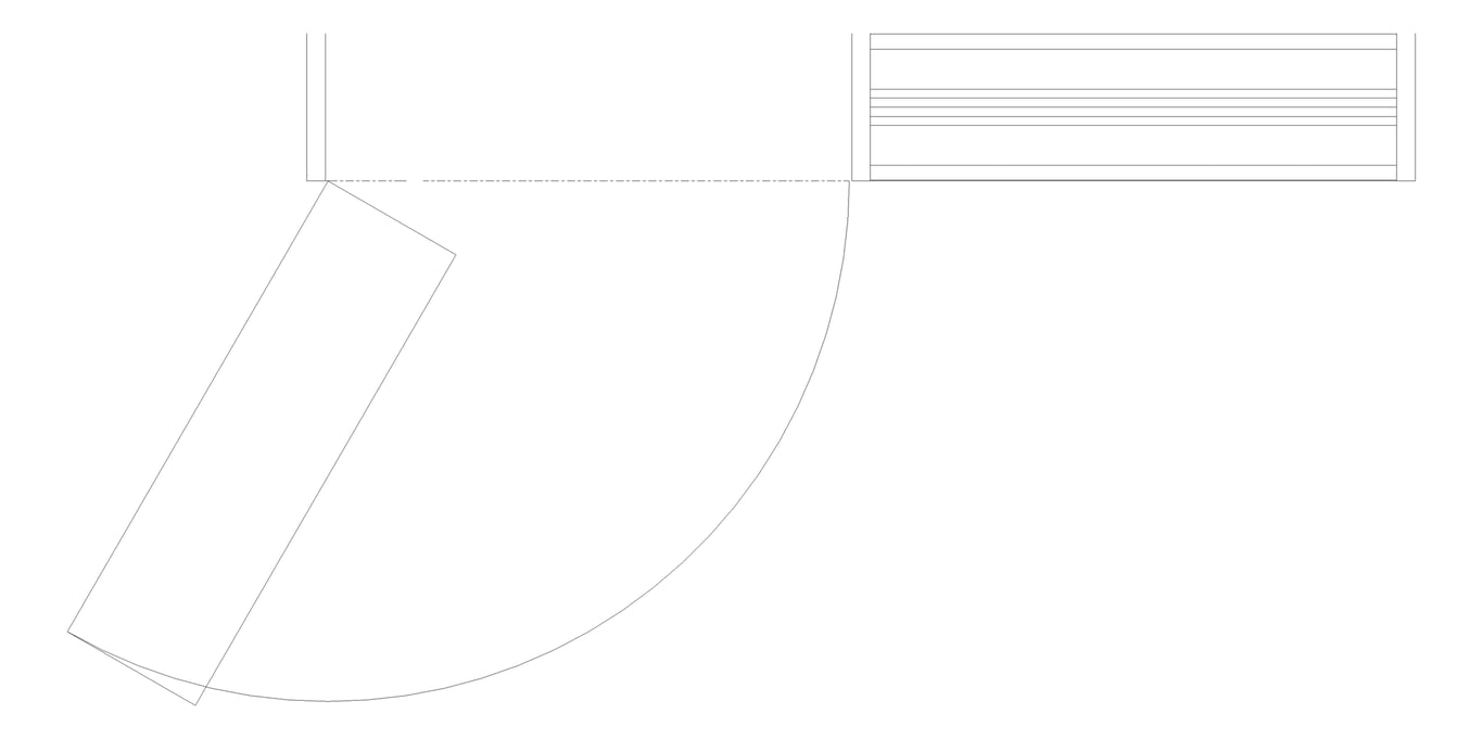 Plan Image of Door LouvredSwing Louvreclad HudsonSeries 400 Horizontal