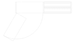 Plan Image of Door LouvredSwing Louvreclad HudsonSeries 600 Horizontal