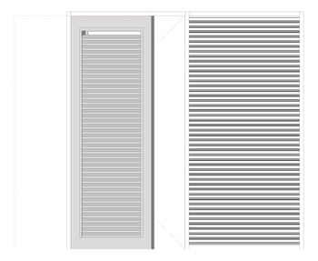 Front Image of Door LouvredSwing Louvreclad VenusSeries