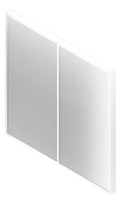 3D Documentation Image of Louvres Airflow Louvreclad AerionSeries