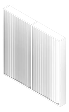 3D Documentation Image of Louvres Airflow Louvreclad AlturaSeries 300