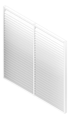 3D Documentation Image of Louvres Airflow Louvreclad CascadeSeries