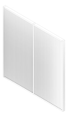 3D Documentation Image of Louvres Airflow Louvreclad EllenboroughSeries