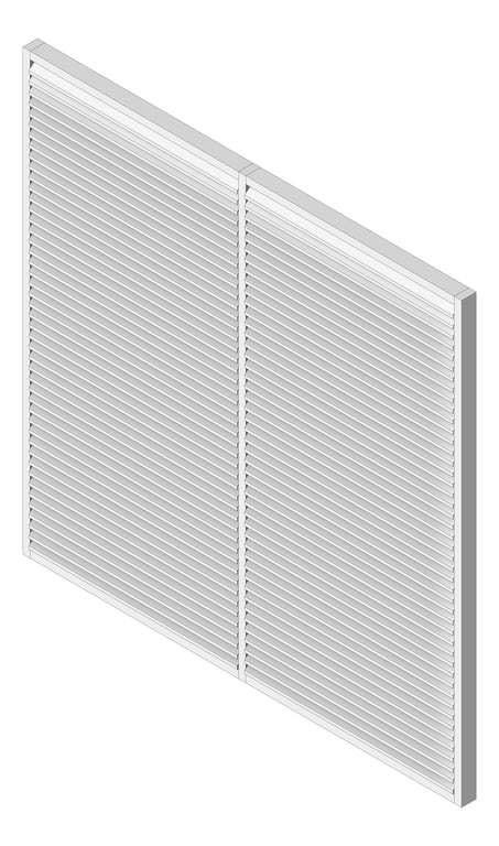 Navigate to Louvres Airflow Louvreclad KensingtonSeries Horizontal