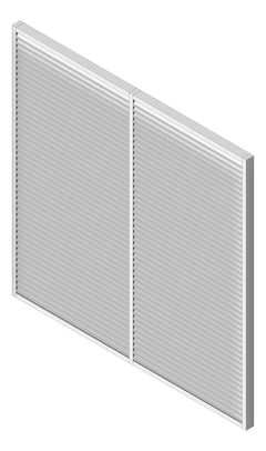 3D Shaded Image of Louvres Airflow Louvreclad VenusSeries