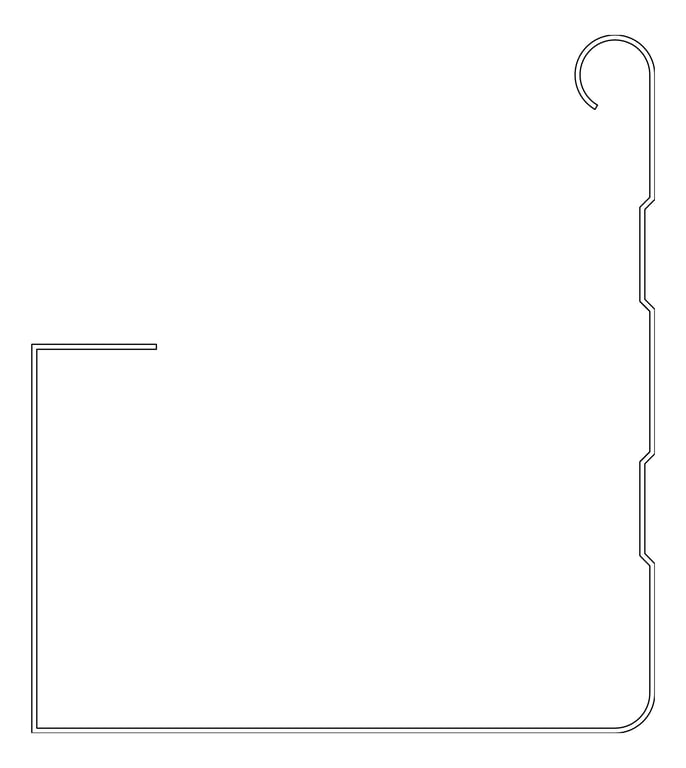 Navigate to Detail Gutter Lysaght Sheerline Elevation