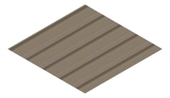 3D Presentation Image of Aluminium SheetCladding Lysaght Permalite Alspan JasmineBrown