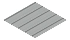 3D Presentation Image of Aluminium SheetCladding Lysaght Permalite Alspan MoonShadow