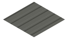 3D Presentation Image of Aluminium SheetCladding Lysaght Permalite Alspan SlateGrey