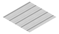 3D Presentation Image of Aluminium SheetCladding Lysaght Permalite Alspan StuccoEmbossed