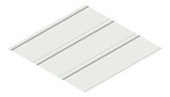 3D Presentation Image of Aluminium SheetCladding Lysaght Permalite Alsulate125 GullGrey