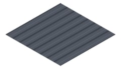 3D Presentation Image of Aluminium SheetCladding Lysaght Permalite LT7 IronGrey