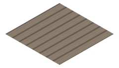 3D Presentation Image of Aluminium SheetCladding Lysaght Permalite LT7 JasmineBrown