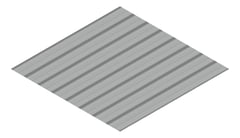 3D Presentation Image of Aluminium SheetCladding Lysaght Permalite LT7 MoonShadow