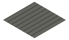 3D Presentation Image of Aluminium SheetCladding Lysaght Permalite LT7 SlateGrey