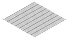 3D Presentation Image of Aluminium SheetCladding Lysaght Permalite LT7 StuccoEmbossed