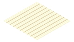 3D Presentation Image of Aluminium SheetCladding Lysaght Permalite VRib FullCream