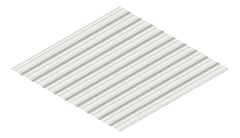 3D Presentation Image of Aluminium SheetCladding Lysaght Permalite VRib GullGrey