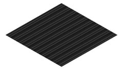 3D Presentation Image of Aluminium SheetCladding Lysaght Permalite VRib Midnightsky