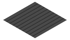 3D Presentation Image of Aluminium SheetCladding Lysaght Permalite VRib ObekiskGrey