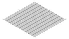 3D Presentation Image of Aluminium SheetCladding Lysaght Permalite VRib StuccoEmbossed