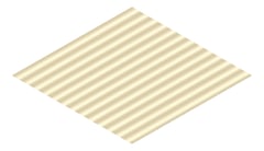 3D Presentation Image of Aluminium SheetCladding Lysaght Permalite Waveline FullCream