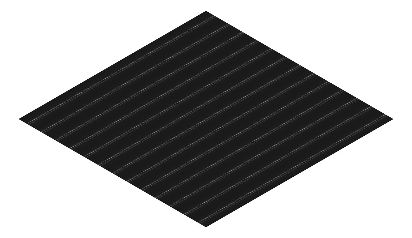 3D Presentation Image of Aluminium SheetCladding Lysaght Permalite Waveline Midnightsky