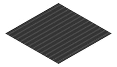 3D Presentation Image of Aluminium SheetCladding Lysaght Permalite Waveline ObekiskGrey