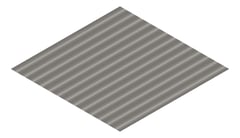 3D Presentation Image of Aluminium SheetCladding Lysaght Permalite Waveline Pademelon