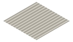 3D Presentation Image of Aluminium SheetCladding Lysaght Permalite Waveline Sahara