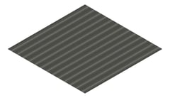 3D Presentation Image of Aluminium SheetCladding Lysaght Permalite Waveline SlateGrey