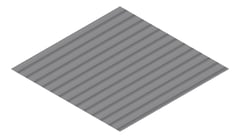 3D Presentation Image of Metal SheetCladding Lysaght CustomOrb Basalt