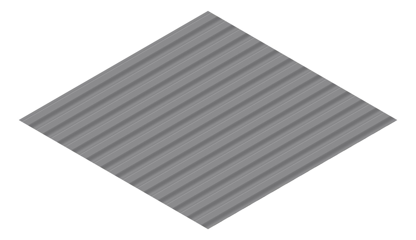 3D Presentation Image of Metal SheetCladding Lysaght CustomOrb Basalt