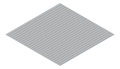 3D Presentation Image of Metal SheetCladding Lysaght CustomOrb Bluegum