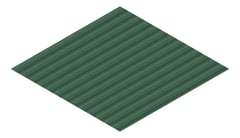 3D Presentation Image of Metal SheetCladding Lysaght CustomOrb CottageGreen