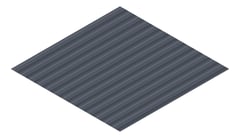 3D Presentation Image of Metal SheetCladding Lysaght CustomOrb Ironstone