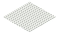 3D Presentation Image of Metal SheetCladding Lysaght CustomOrb ShaleGreyMatt