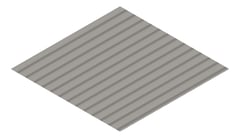 3D Presentation Image of Metal SheetCladding Lysaght CustomOrb Wallaby